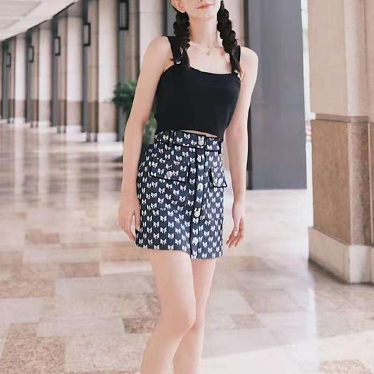 High Waist Zipper Button Slim Slimming Women's Shorts