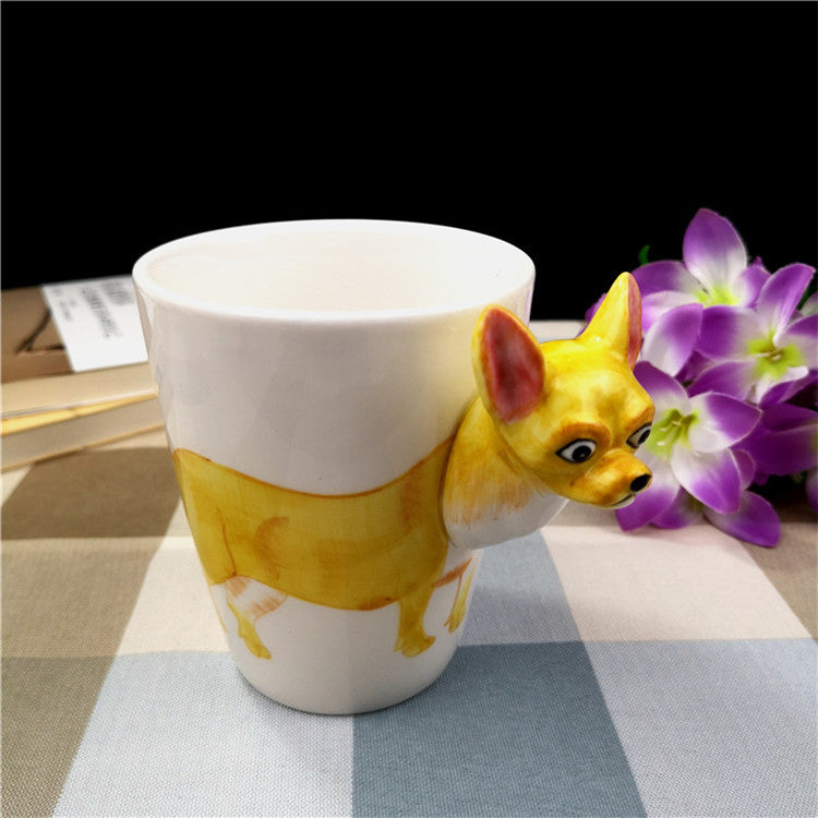 Creative Ceramic Water Cup Of Cartoon Dog