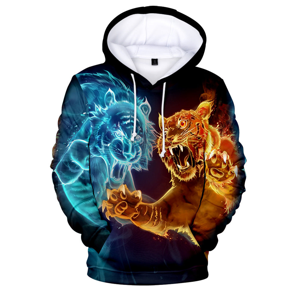 Men's Hoodie Animal Style Tiger Creative Print