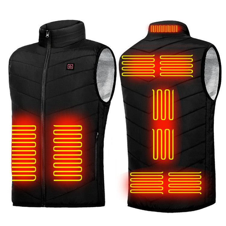 Winter USB Heating Jacket Men's And Women's Fashion Hunting Warm Clothing