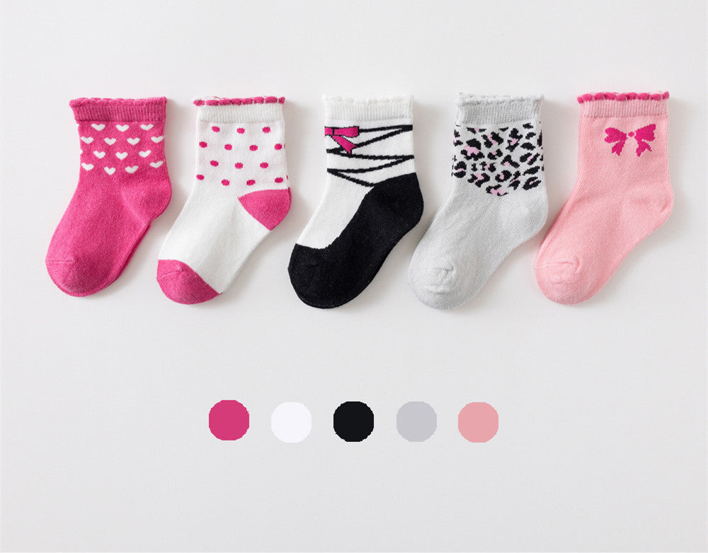 Cute Socks Combed Cotton Children's Middle Tube Men