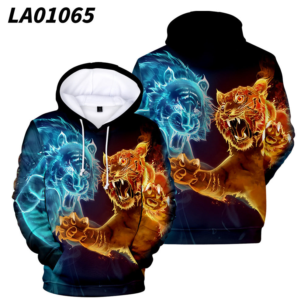 Men's Hoodie Animal Style Tiger Creative Print