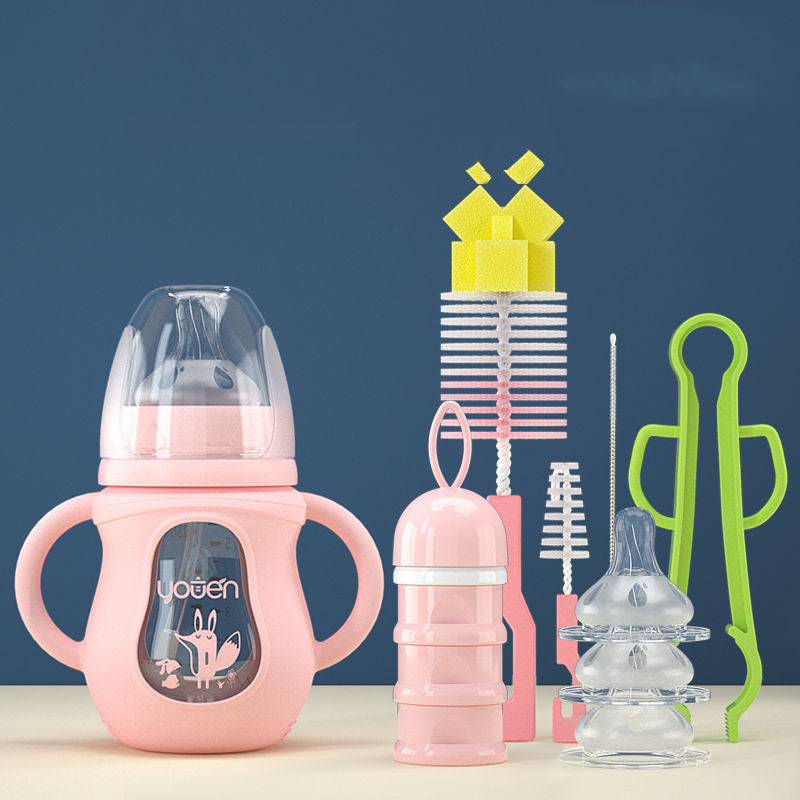 Baby Bottle Silicone Straw Water Drink