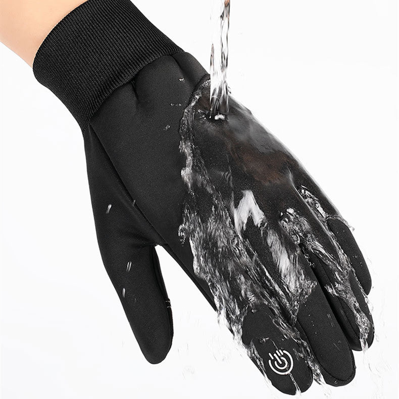 Warm And Waterproof Sports And Velvet Mountaineering Ski Gloves