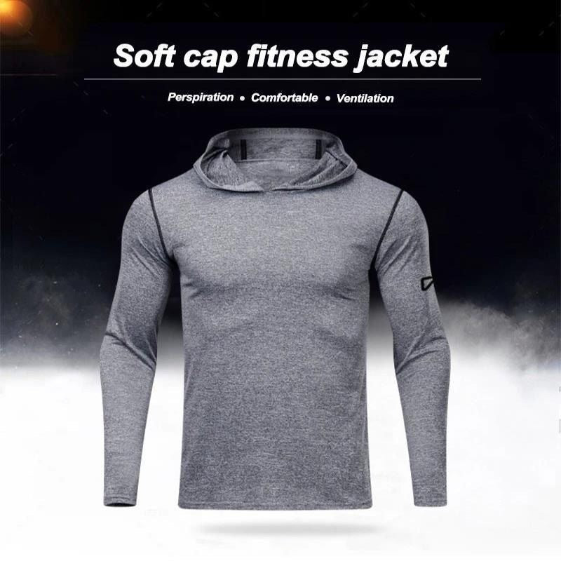 Sports Long-sleeved Men's Hooded Sweater Fitness Quick-drying