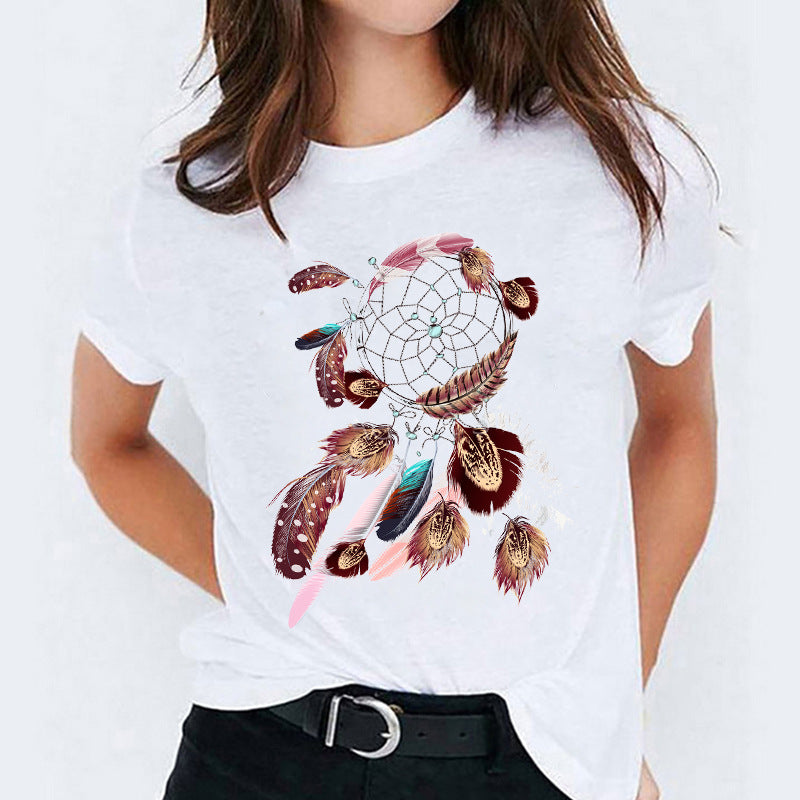 Cartoon Love Sweet Cute Short Sleeve