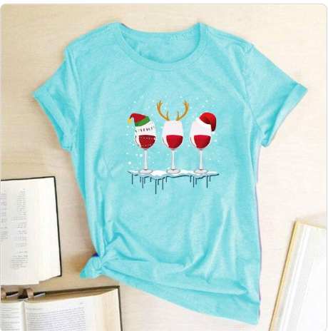 Fashion Casual Women's Printed T-shirt Short Sleeves